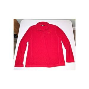 The North Face Men's Red 1/4 Zip Glacier Fleece Size M Medium Excellent Cond.